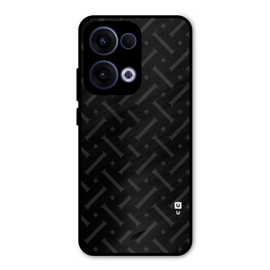 Classic Pipes Pattern Metal Back Case for Oppo Reno13