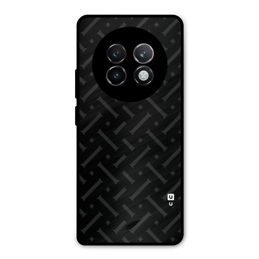 Classic Pipes Pattern Metal Back Case for Realme 13 Plus