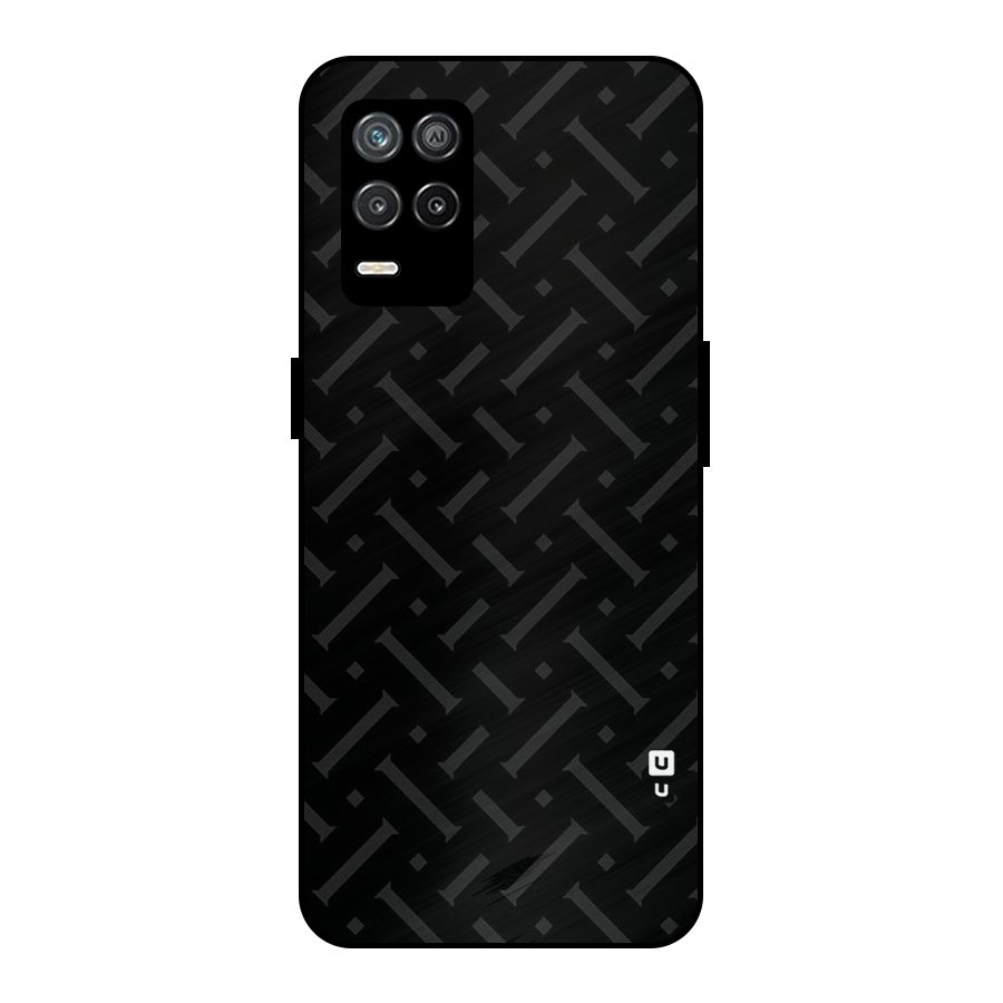 Classic Pipes Pattern Metal Back Case for Realme 8 5G