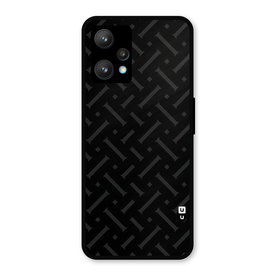 Classic Pipes Pattern Metal Back Case for Realme 9 Pro Plus 5G