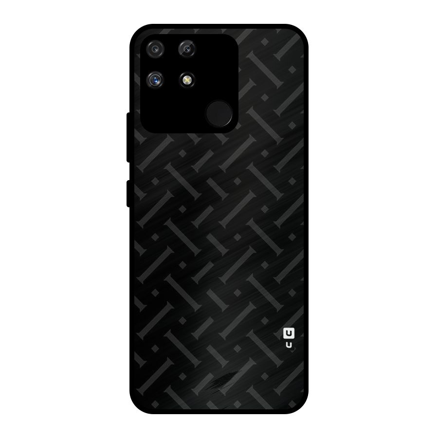 Classic Pipes Pattern Metal Back Case for Realme Narzo 50A