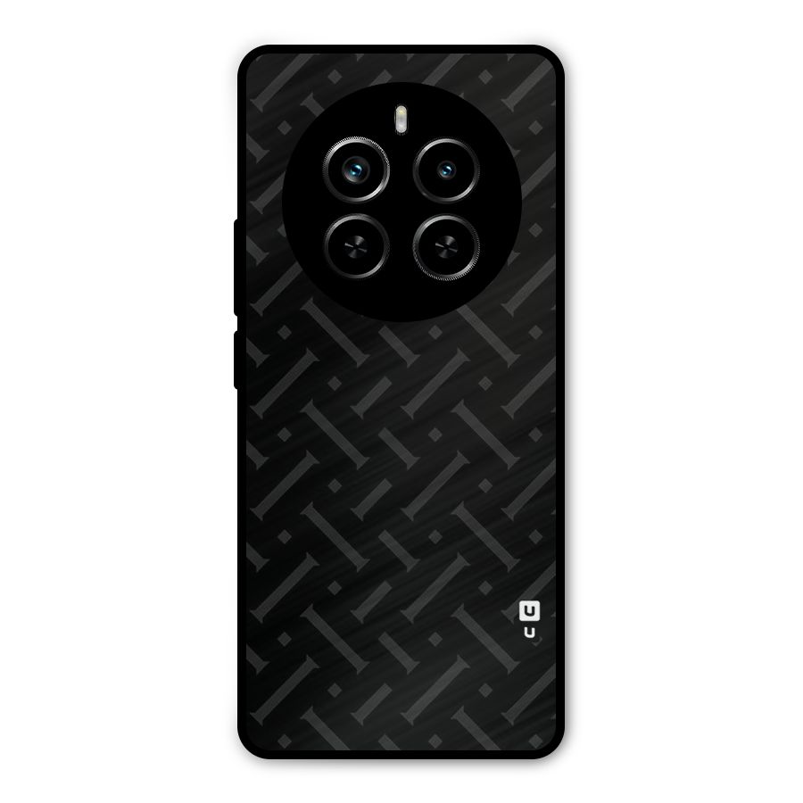 Classic Pipes Pattern Metal Back Case for Realme P1 Pro