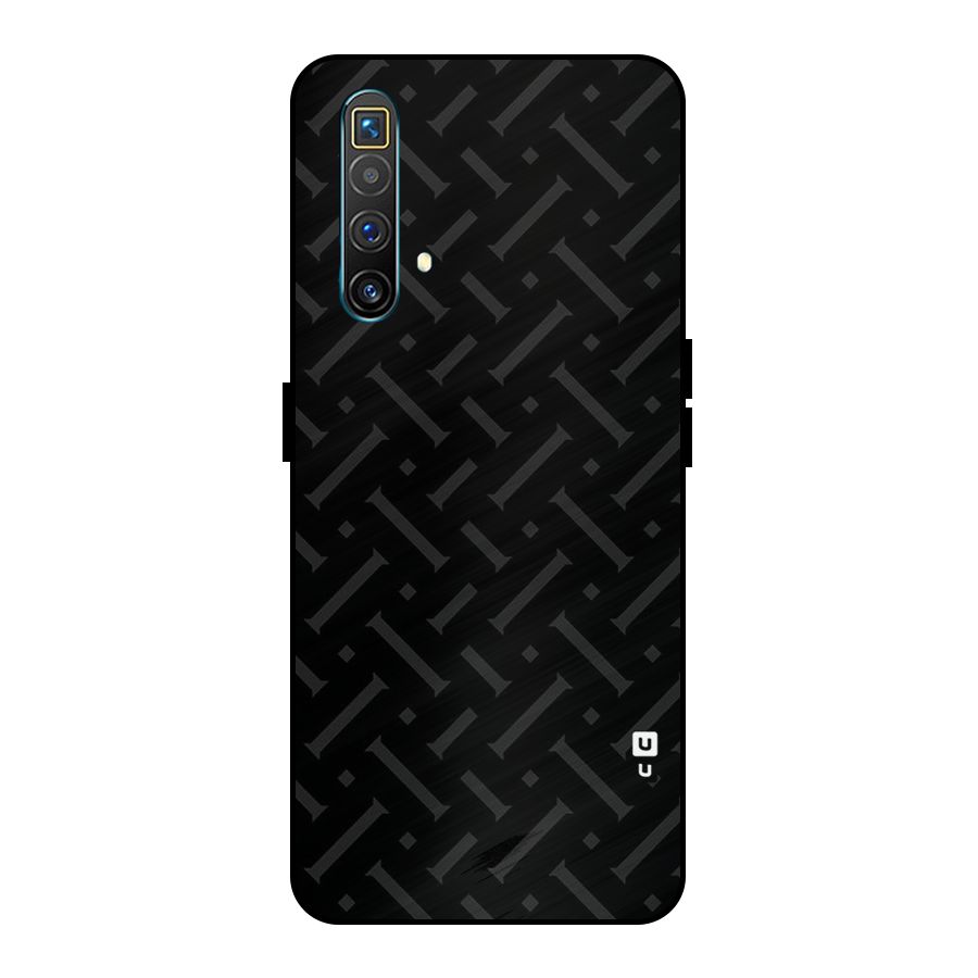 Classic Pipes Pattern Metal Back Case for Realme X3