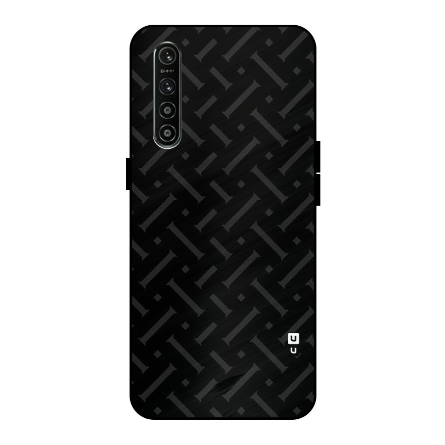 Classic Pipes Pattern Metal Back Case for Realme XT