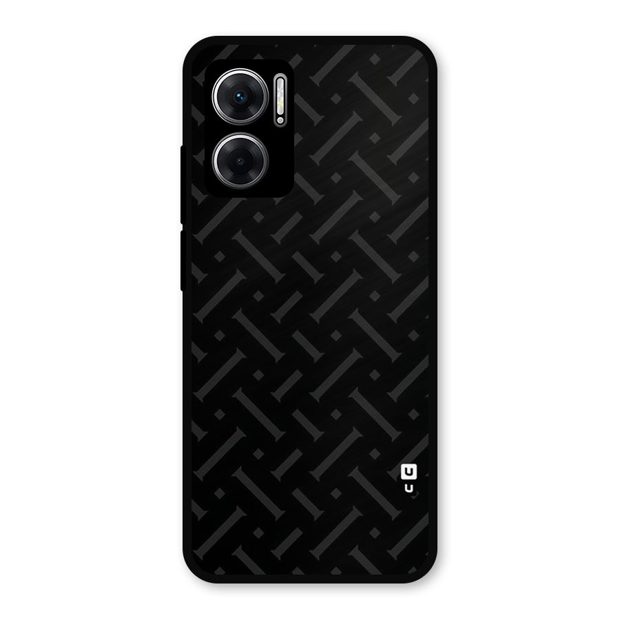 Classic Pipes Pattern Metal Back Case for Redmi 11 Prime 5G