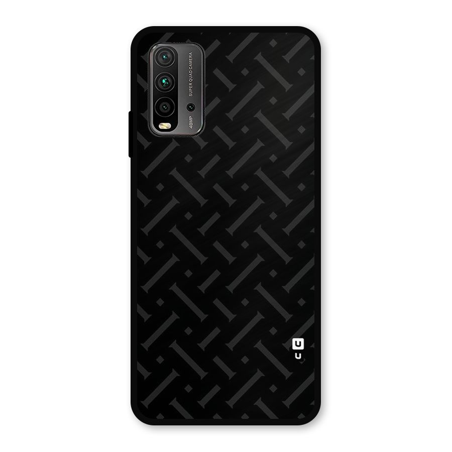 Classic Pipes Pattern Metal Back Case for Redmi 9 Power