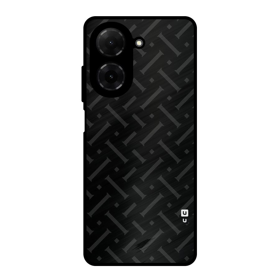 Classic Pipes Pattern Metal Back Case for Redmi A5 4G