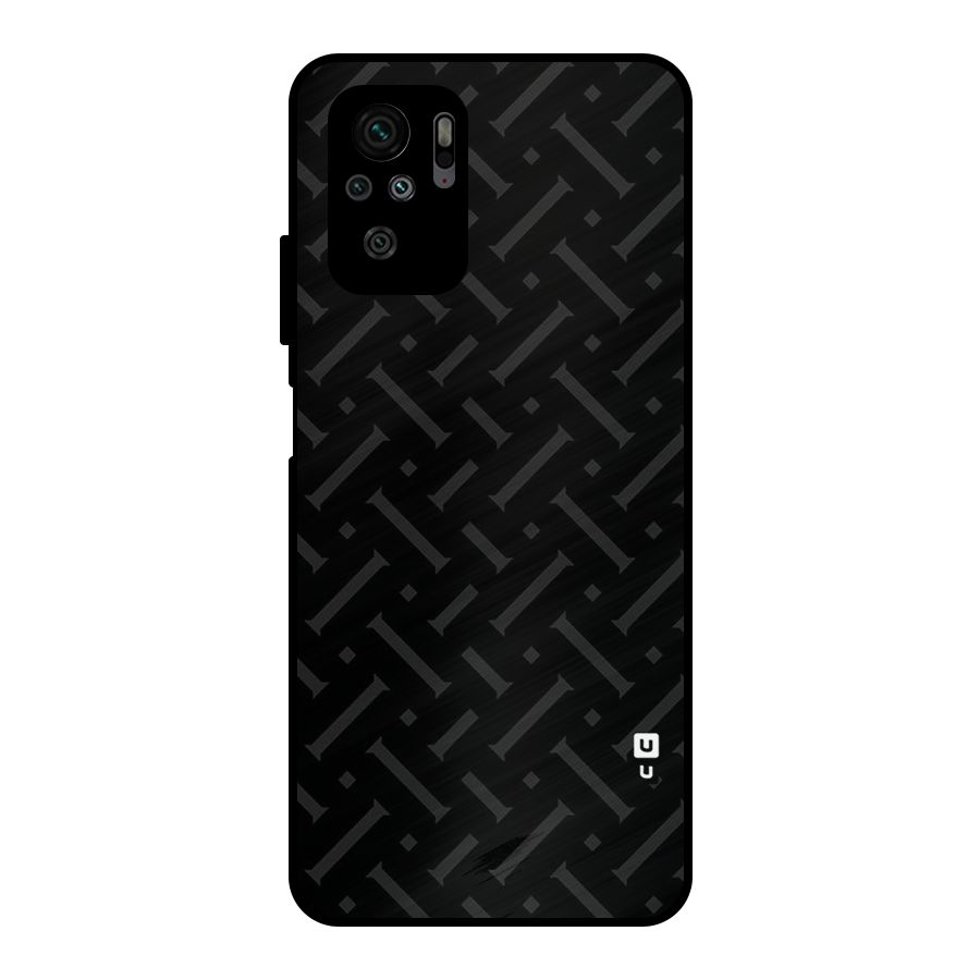 Classic Pipes Pattern Metal Back Case for Redmi Note 10S