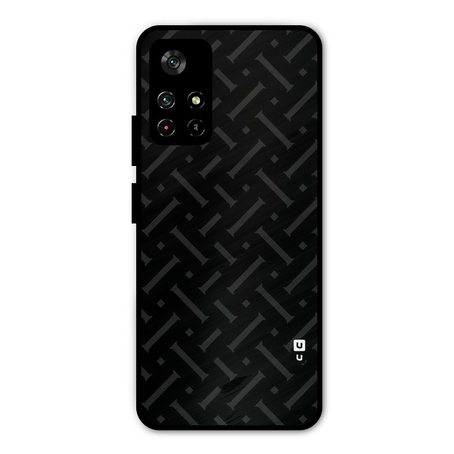 Classic Pipes Pattern Metal Back Case for Redmi Note 11T 5G