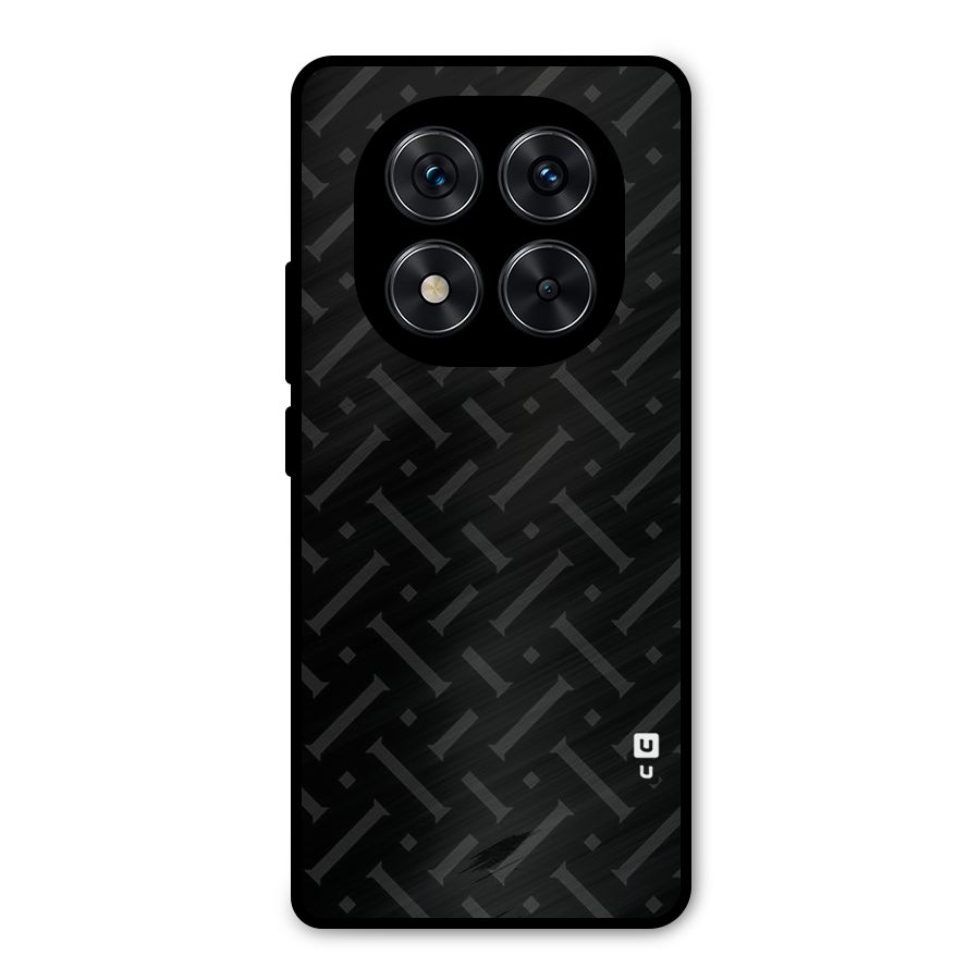Classic Pipes Pattern Metal Back Case for Redmi Note 14 Pro 5G
