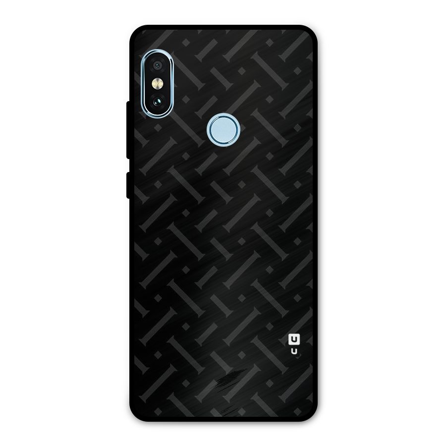 Classic Pipes Pattern Metal Back Case for Redmi Note 5 Pro