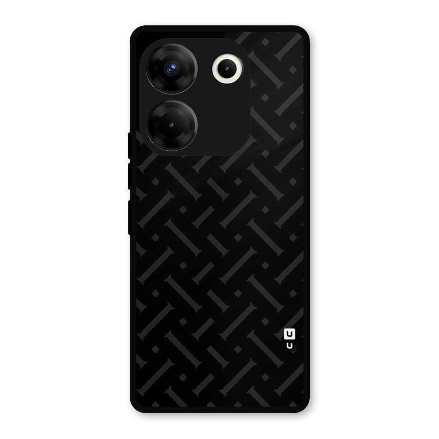 Classic Pipes Pattern Metal Back Case for Tecno Camon 20 Pro