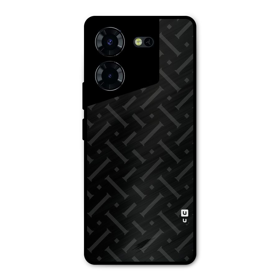 Classic Pipes Pattern Metal Back Case for Tecno Pova 5 Pro 5G