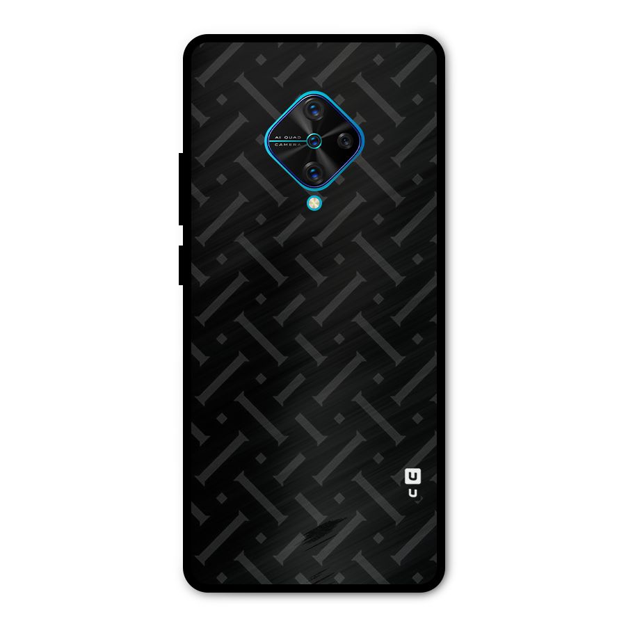 Classic Pipes Pattern Metal Back Case for Vivo S1 Pro