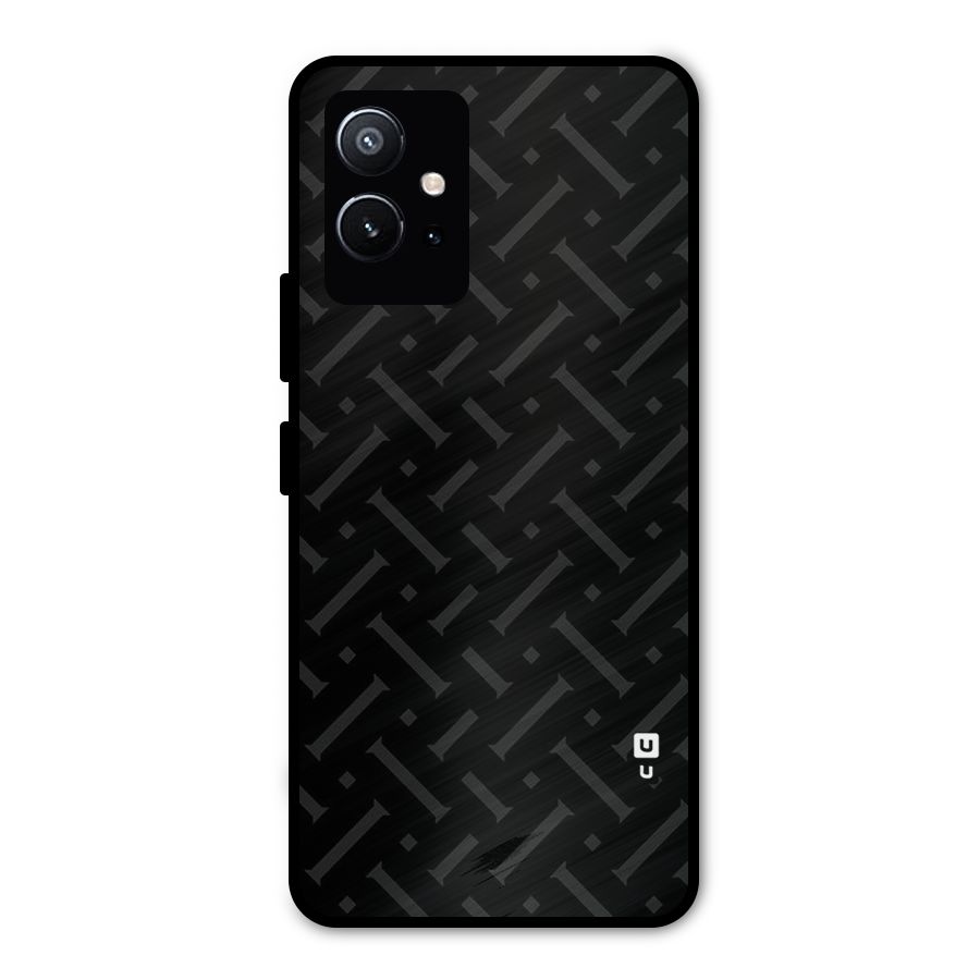 Classic Pipes Pattern Metal Back Case for Vivo T1 5G