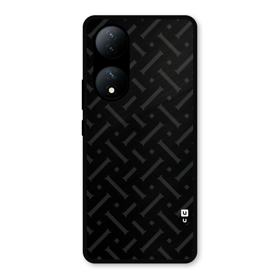 Classic Pipes Pattern Metal Back Case for Vivo T2