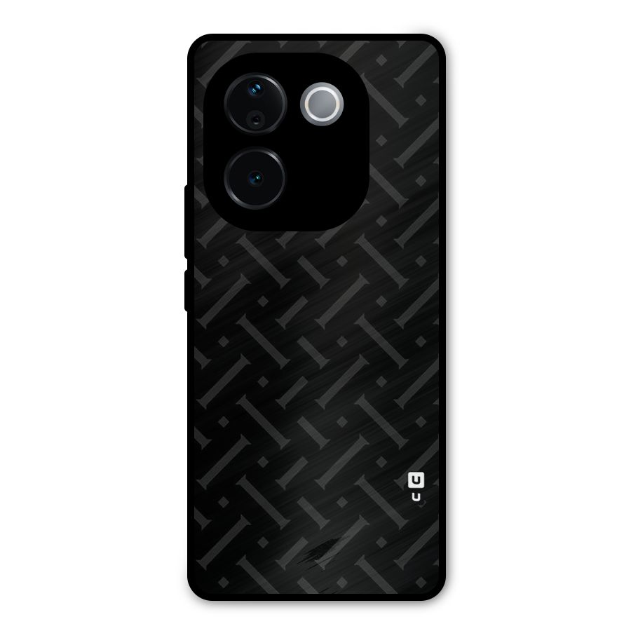 Classic Pipes Pattern Metal Back Case for Vivo T3 Pro