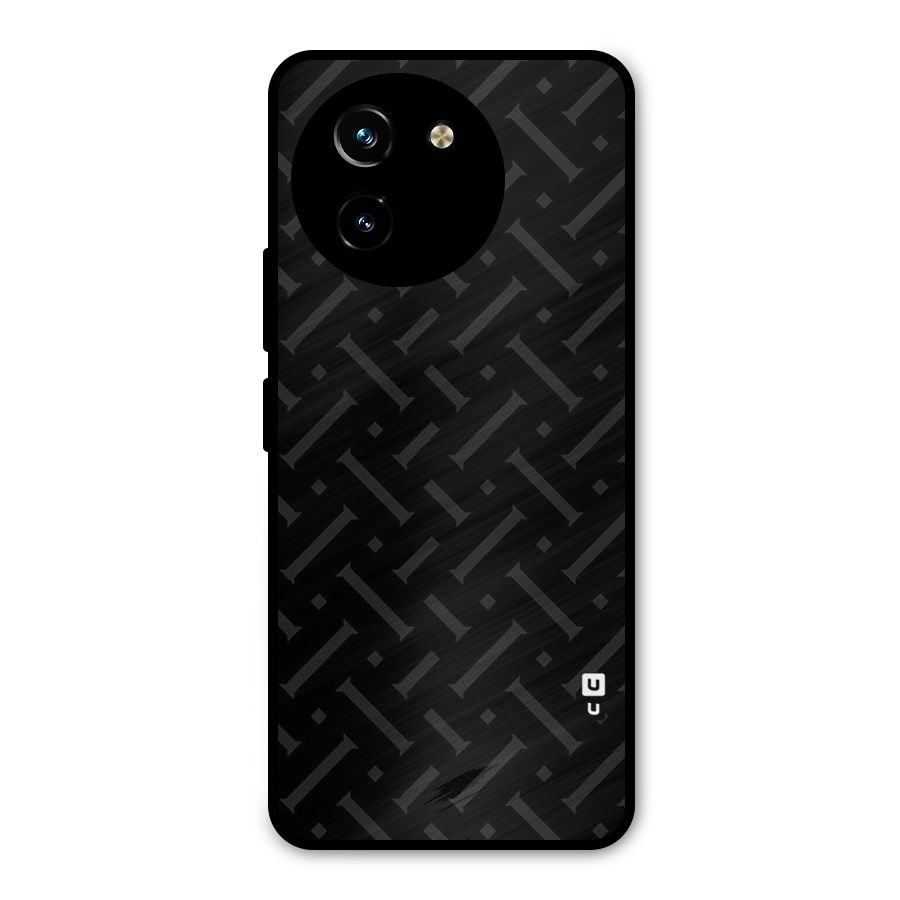 Classic Pipes Pattern Metal Back Case for Vivo T3x