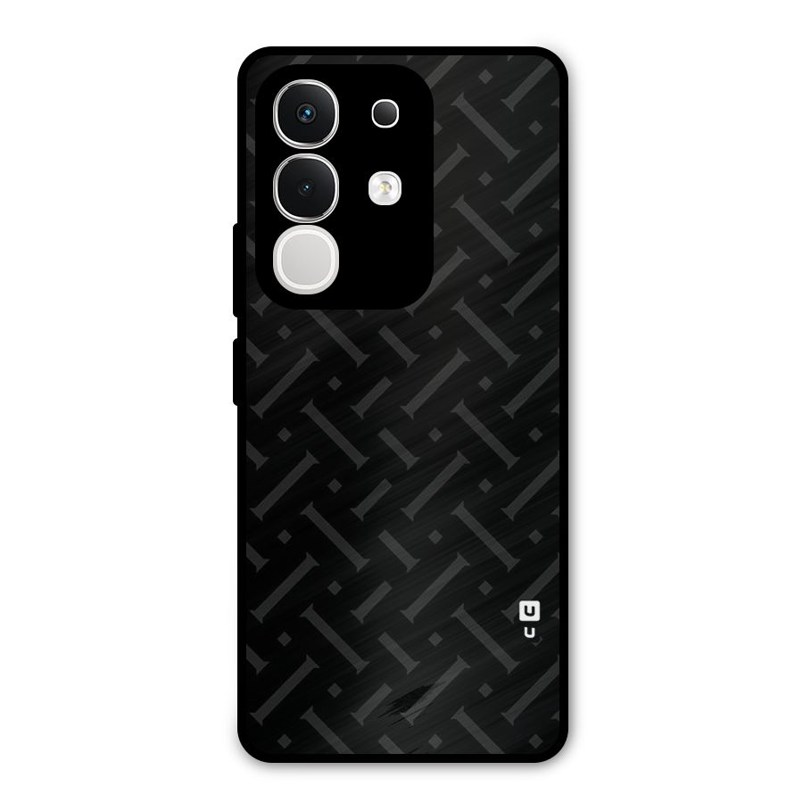 Classic Pipes Pattern Metal Back Case for Vivo T4x
