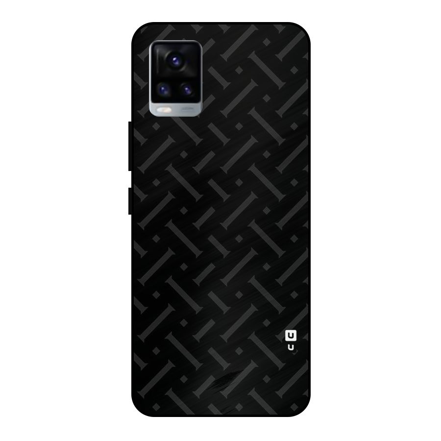 Classic Pipes Pattern Metal Back Case for Vivo V20 2021