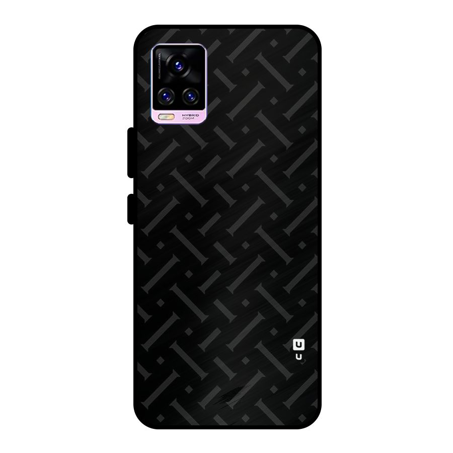 Classic Pipes Pattern Metal Back Case for Vivo V20 Pro