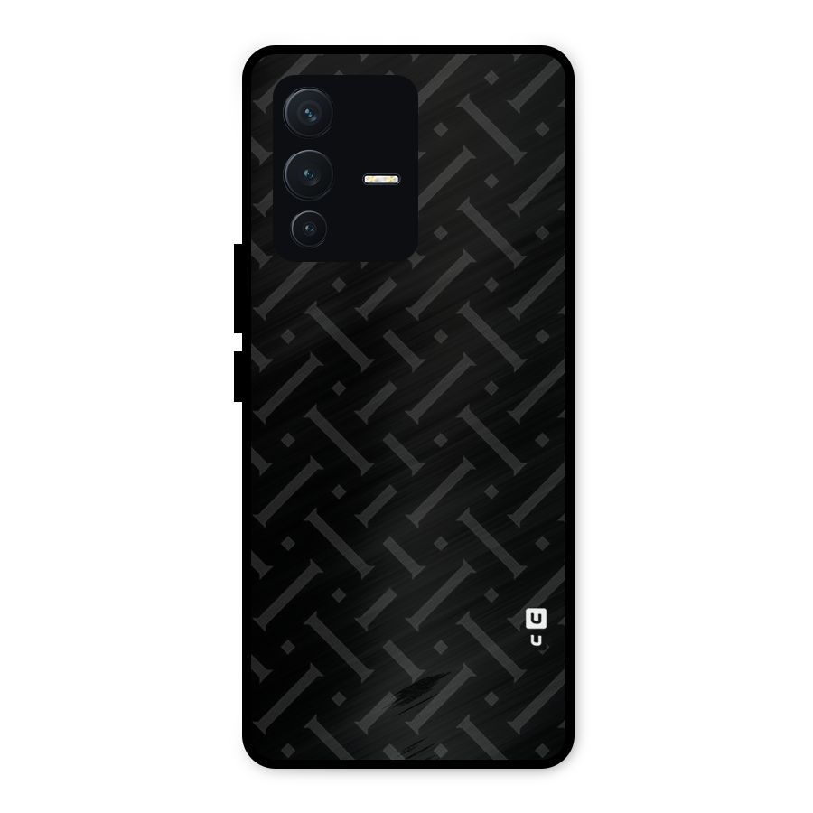 Classic Pipes Pattern Metal Back Case for Vivo V23 5G