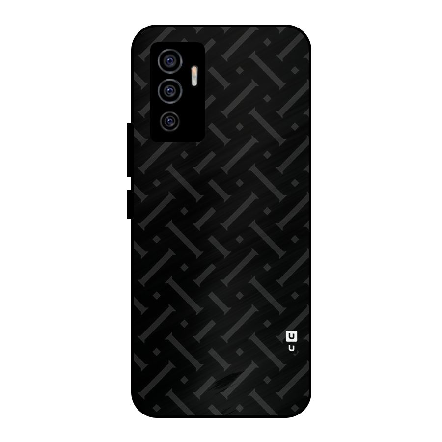 Classic Pipes Pattern Metal Back Case for Vivo V23e