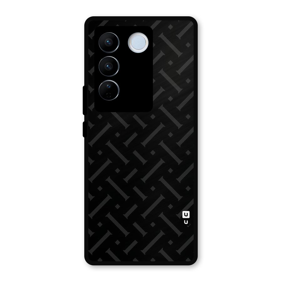 Classic Pipes Pattern Metal Back Case for Vivo V27