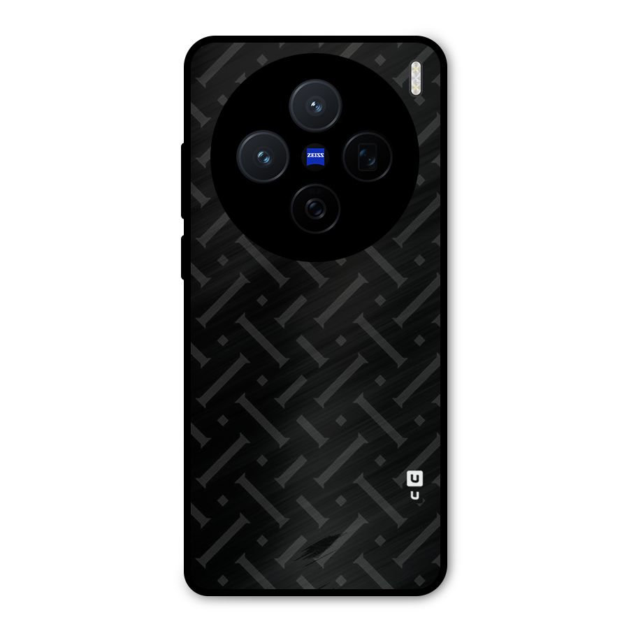 Classic Pipes Pattern Metal Back Case for Vivo X200