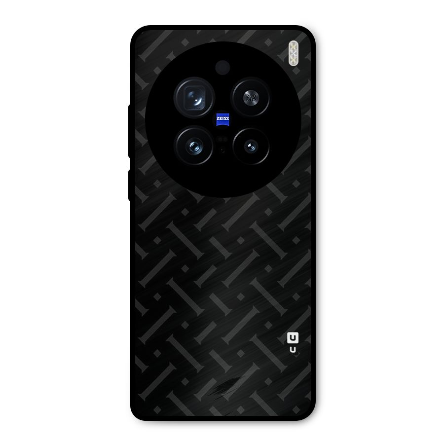 Classic Pipes Pattern Metal Back Case for Vivo X200 Pro