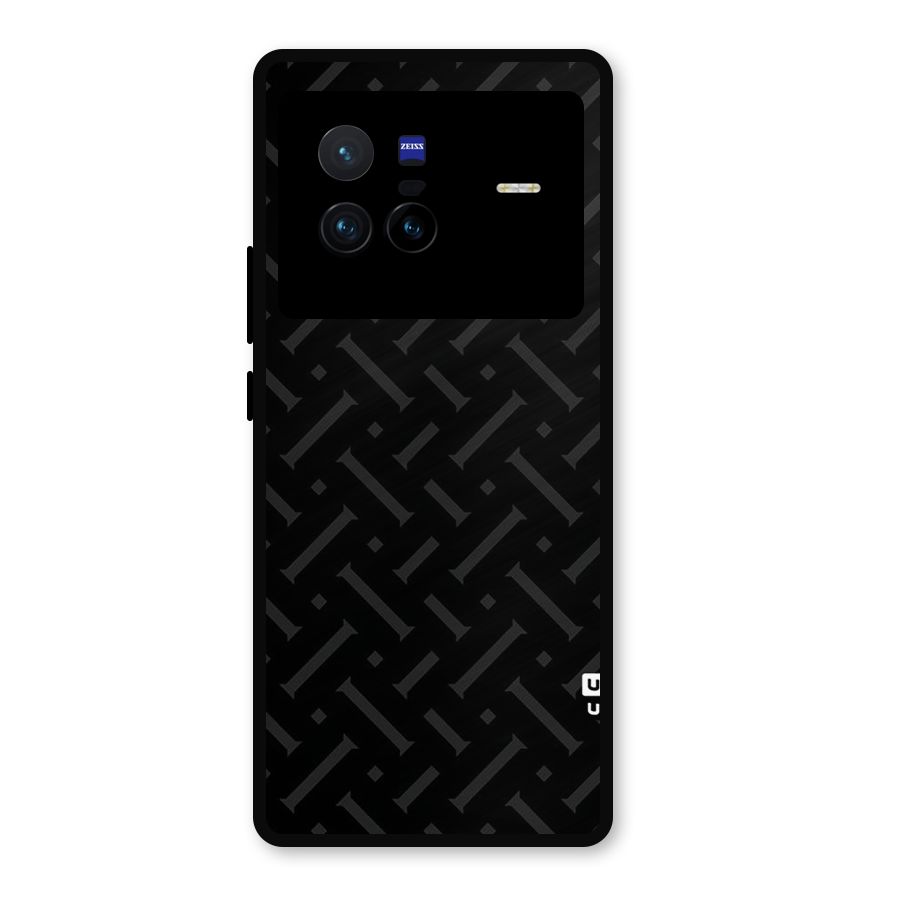 Classic Pipes Pattern Metal Back Case for Vivo X80