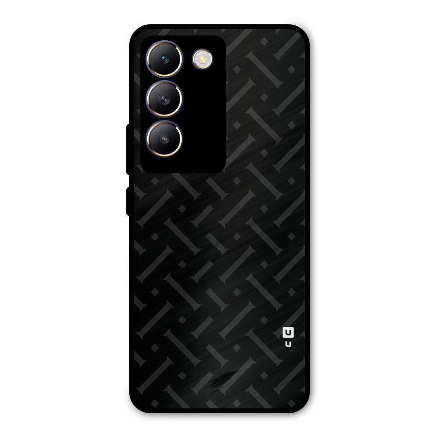 Classic Pipes Pattern Metal Back Case for Vivo Y200e