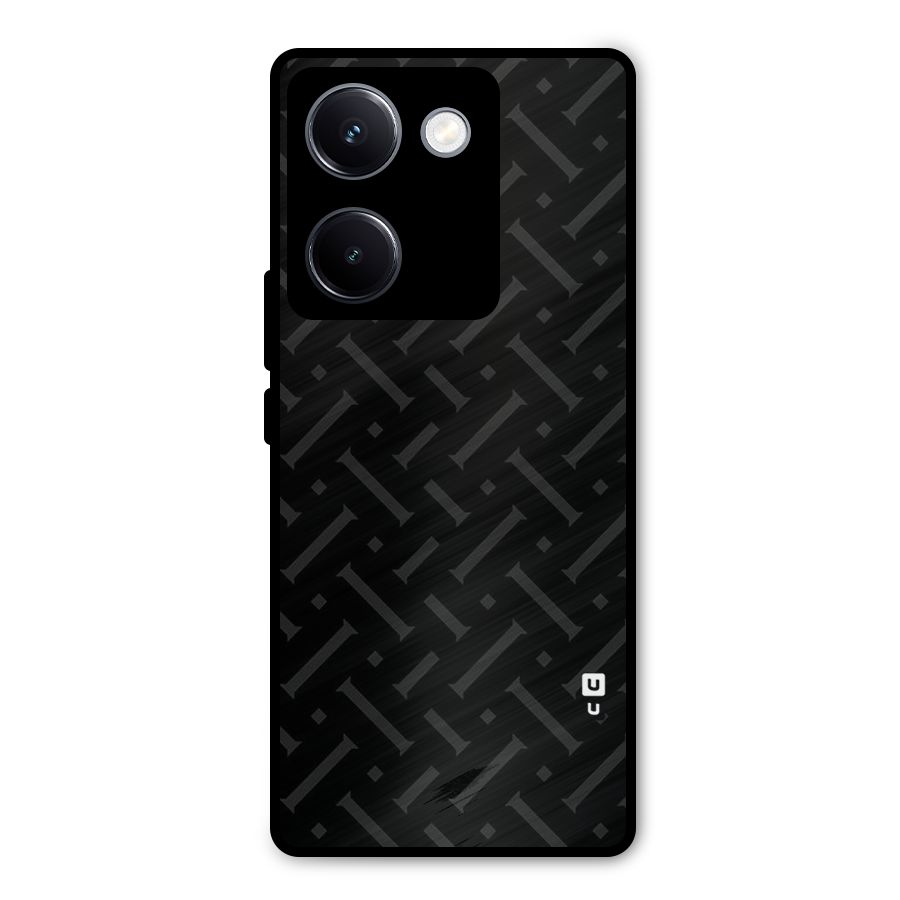 Classic Pipes Pattern Metal Back Case for Vivo Y300 Plus