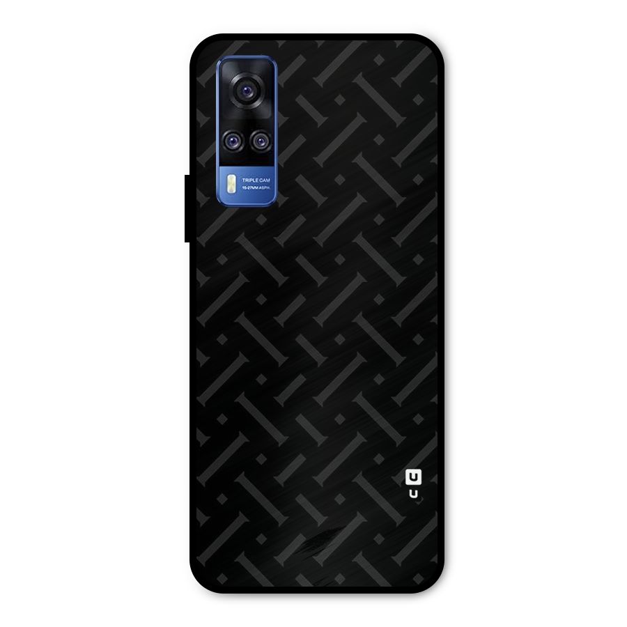 Classic Pipes Pattern Metal Back Case for Vivo Y31