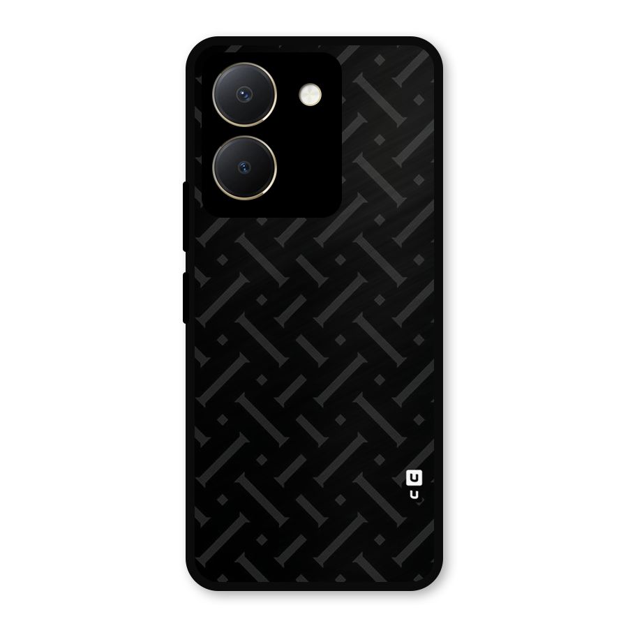 Classic Pipes Pattern Metal Back Case for Vivo Y36