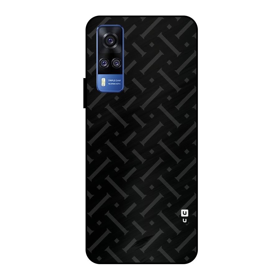 Classic Pipes Pattern Metal Back Case for Vivo Y51