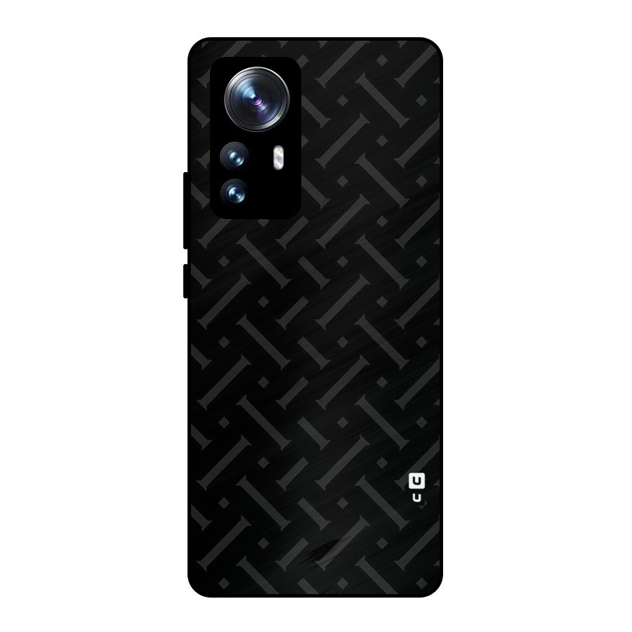 Classic Pipes Pattern Metal Back Case for Xiaomi 12 Pro