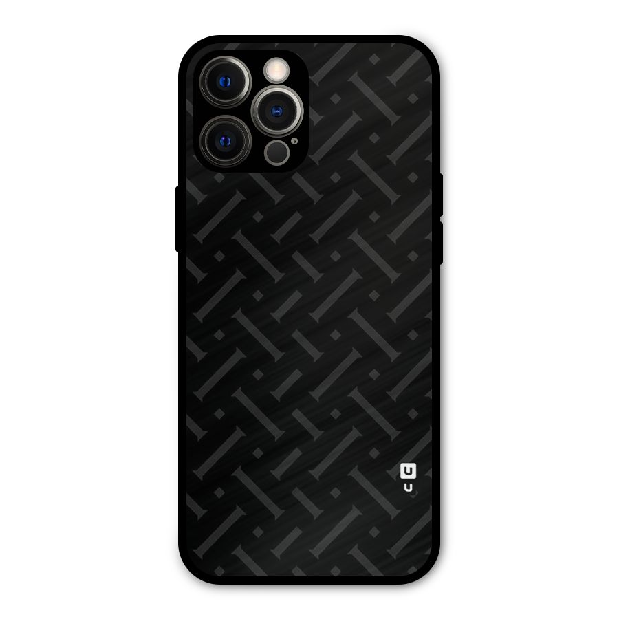 Classic Pipes Pattern Metal Back Case for iPhone 12 Pro Max