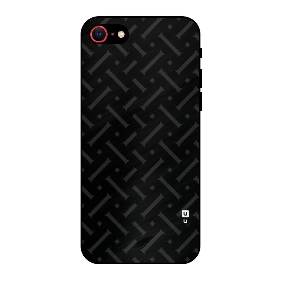 Classic Pipes Pattern Metal Back Case for iPhone 7