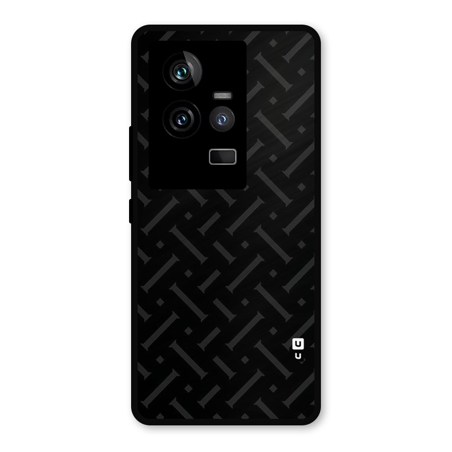 Classic Pipes Pattern Metal Back Case for iQOO 11 5G
