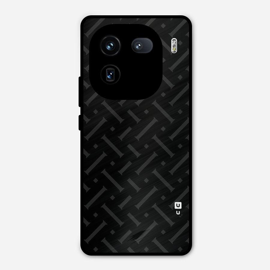 Classic Pipes Pattern Metal Back Case for iQOO 12