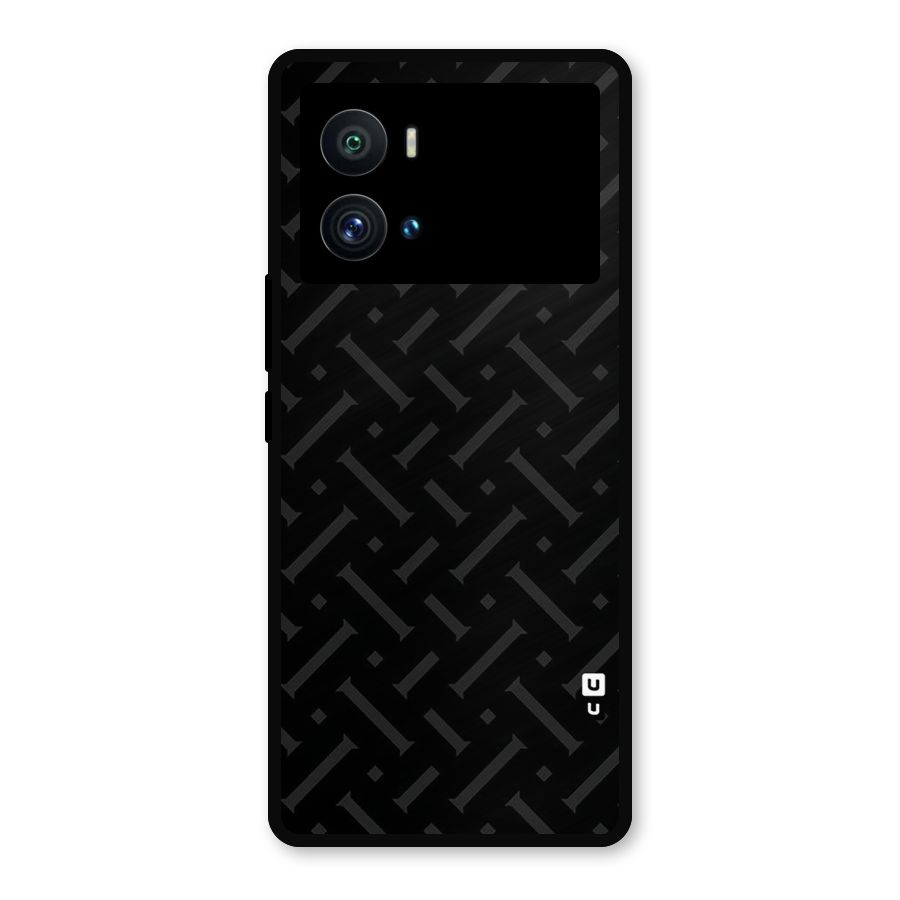 Classic Pipes Pattern Metal Back Case for iQOO 9 Pro