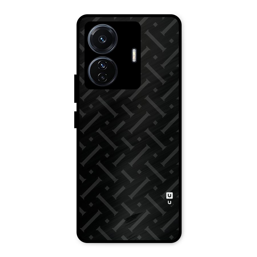 Classic Pipes Pattern Metal Back Case for iQOO Z6