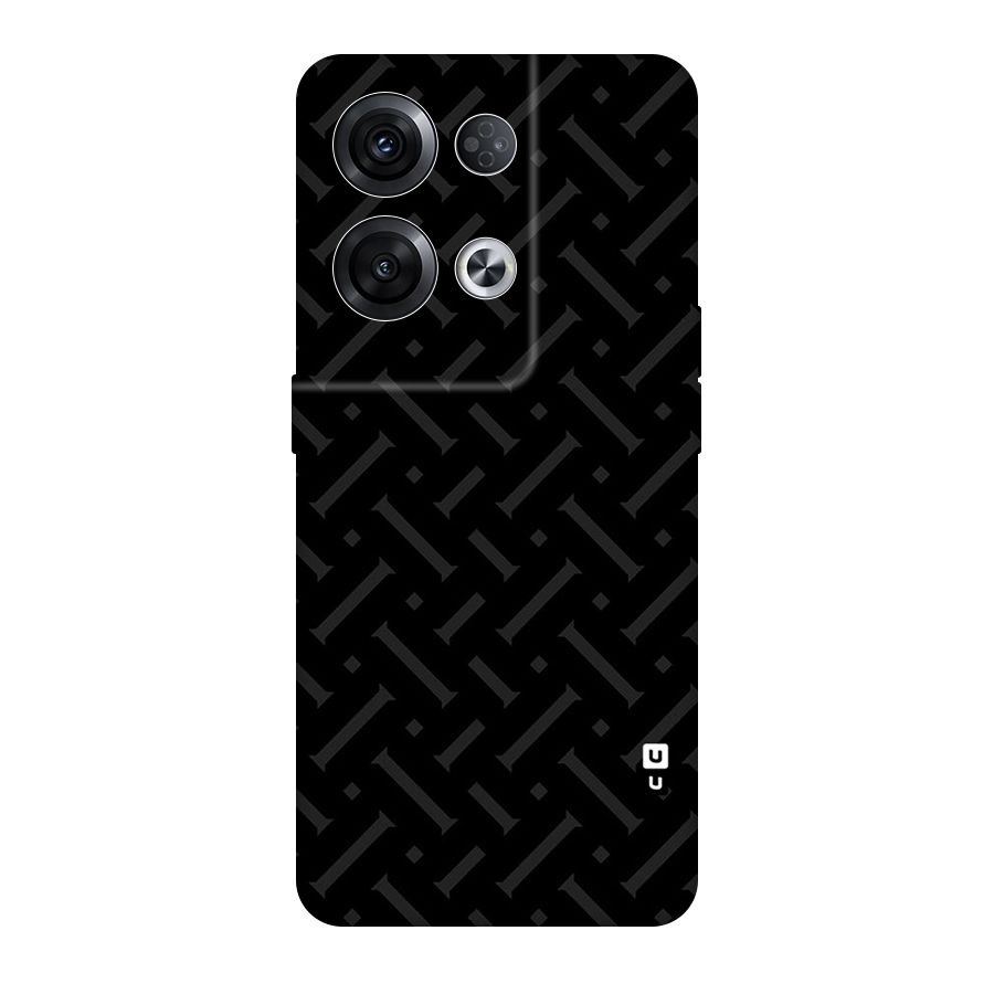 Classic Pipes Pattern Original Polycarbonate Back Case for Oppo Reno8 Pro 5G
