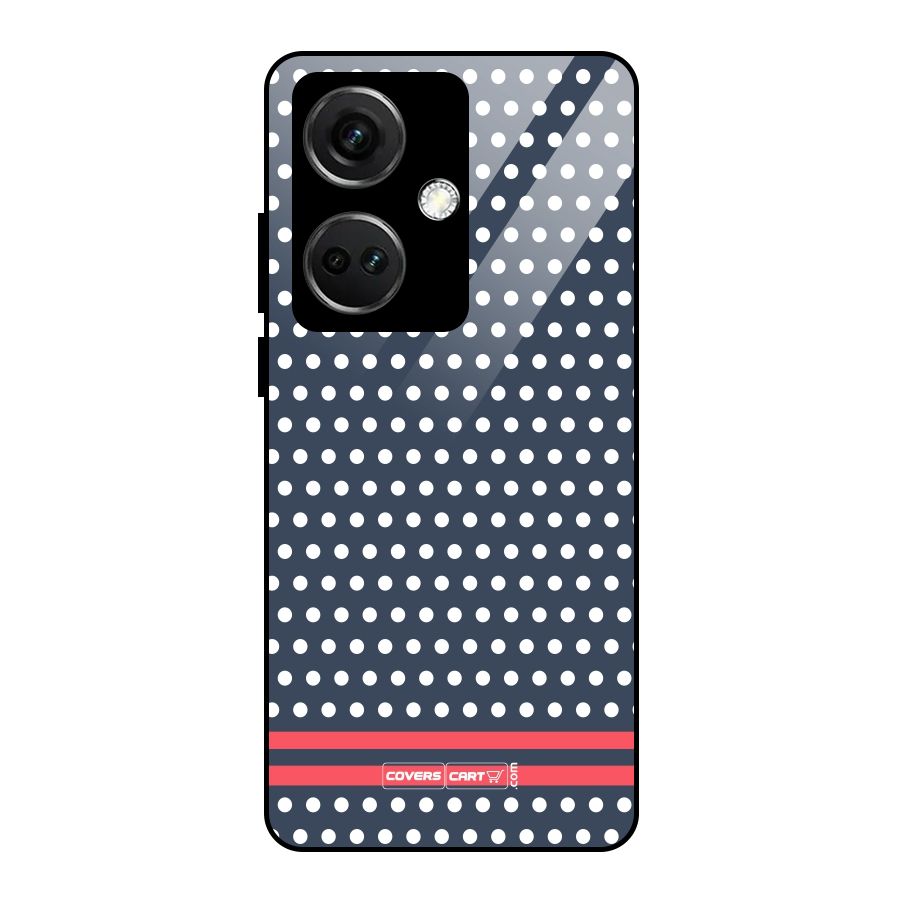 Classic Polka Dots Glass Back Case for OnePlus Nord CE 3 5G