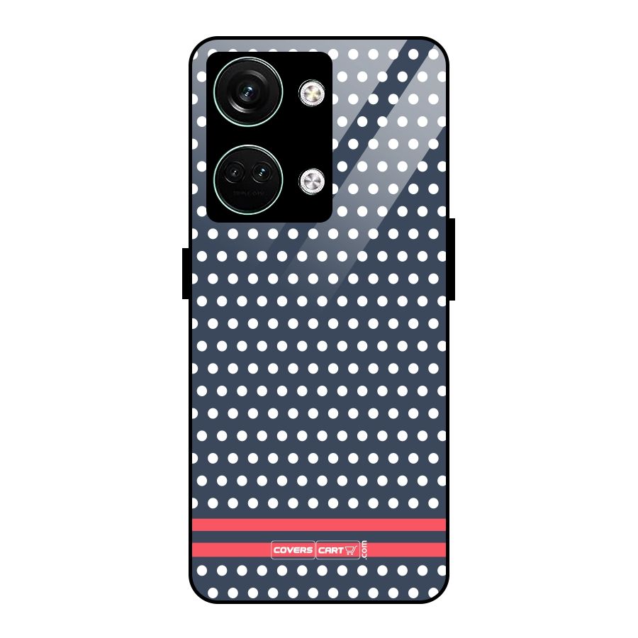 Classic Polka Dots Glass Back Case for Oneplus Nord 3