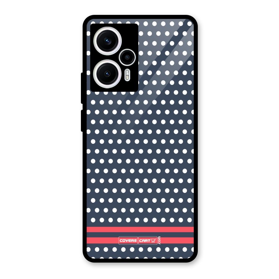 Classic Polka Dots Glass Back Case for Poco F5