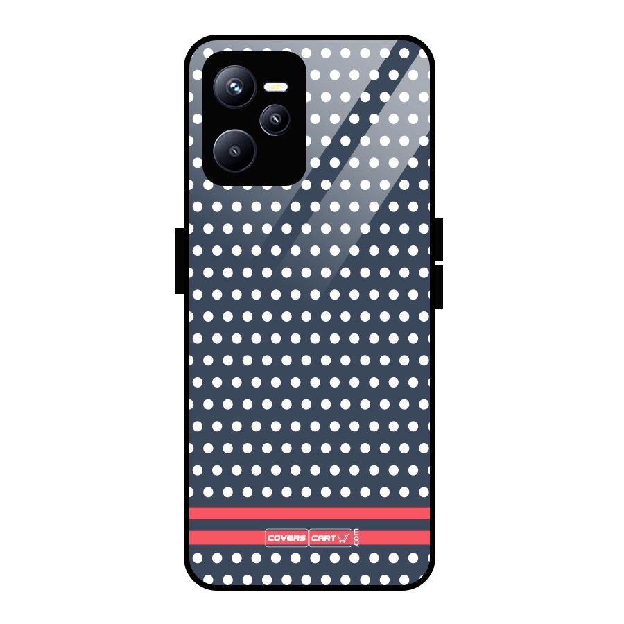 Classic Polka Dots Glass Back Case for Realme C35