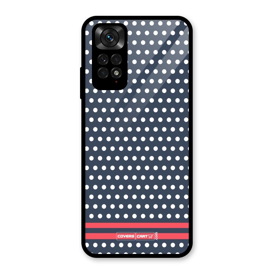Classic Polka Dots Glass Back Case for Redmi Note 11S