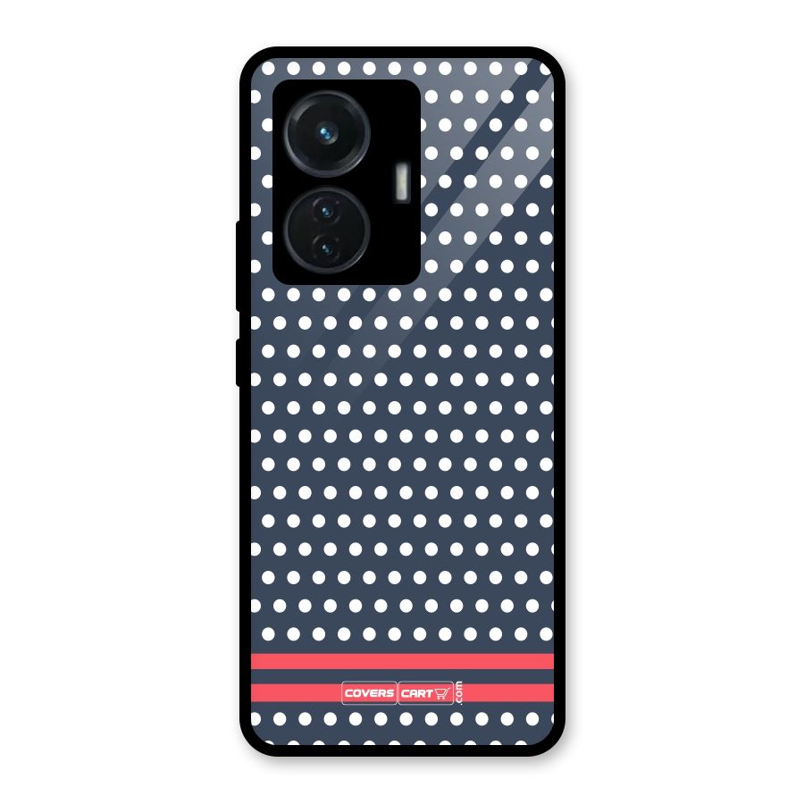 Classic Polka Dots Glass Back Case for Vivo T1 44W